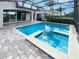 Private screened pool and spa area at 7574 Marker Ave, Kissimmee, FL 34747