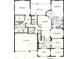 First floor plan showcasing a spacious layout with multiple rooms at 2211 Rickover Pl, Winter Garden, FL 34787