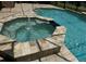 Relaxing octagonal spa with water fountain at 2211 Rickover Pl, Winter Garden, FL 34787