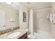 Clean bathroom with granite vanity and bathtub at 1431 Wexford Way, Davenport, FL 33896