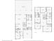 Two-story home floor plan with 5 bedrooms, 4 bathrooms, a pool, and a screened patio at 1431 Wexford Way, Davenport, FL 33896
