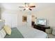 King-size bed, TV, and access to a private bathroom at 1431 Wexford Way, Davenport, FL 33896
