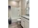 Clean bathroom, granite countertop, and tub at 17926 Hither Hills Cir, Winter Garden, FL 34787