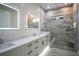 Spa like bathroom with marble vanity and large shower at 17694 Sw 61St Lane Rd, Dunnellon, FL 34432