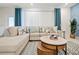 Bright living room with a comfortable sectional sofa and stylish coffee table at 3982 Lana Ave, Davenport, FL 33897