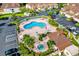 Community pool and spa with ample parking nearby at 2715 Autumn Green Dr, Orlando, FL 32822