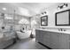 Updated bathroom with soaking tub and walk-in shower at 2715 Autumn Green Dr, Orlando, FL 32822