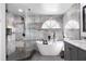 Spa-like bathroom with soaking tub and shower at 2715 Autumn Green Dr, Orlando, FL 32822