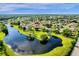Community overview with lake and lush green landscape at 2715 Autumn Green Dr, Orlando, FL 32822