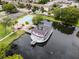 Aerial view of community pool and boat house at 6003 Village Cir # Ge, Orlando, FL 32822