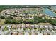 Aerial view of a house among other homes in a community at 3860 Rose Malllow Dr, Kissimmee, FL 34746