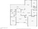 One-story floor plan showcasing a spacious living area, kitchen, and multiple bedrooms at 3229 Clewiston St, Deltona, FL 32738