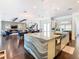 Open concept kitchen with large island and stainless steel appliances at 15680 Panther Lake Dr, Winter Garden, FL 34787