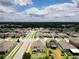 Aerial view of a residential neighborhood showcasing various house styles and landscaping at 1508 Caterpillar St, St Cloud, FL 34771