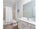 Bathroom with tub, shower, and double vanity at 2588 Shanti Dr, Kissimmee, FL 34746