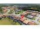 Aerial view of the house and surrounding area at 2588 Shanti Dr, Kissimmee, FL 34746