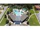 Community pool with a playground and cabanas at 2588 Shanti Dr, Kissimmee, FL 34746