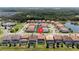 Aerial view showing home's location in a neighborhood at 2588 Shanti Dr, Kissimmee, FL 34746