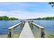 Private dock extending over calm lake water, offering serene waterfront views at 1000 S Orlando Ave # A5, Maitland, FL 32751