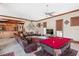 Game room features a pool table and comfortable seating at 16716 Artimino Loop, Montverde, FL 34756