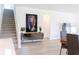 Bright living room featuring hardwood floors and stylish furniture at 7904 Waterfield Ave # 1, Orlando, FL 32832