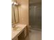 Bathroom with single sink vanity and shower/tub combo at 148 Maitland Ave, Altamonte Springs, FL 32701