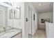 Bathroom with granite vanity and updated fixtures at 2211 San Vittorino Cir # 105, Kissimmee, FL 34741