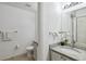 Clean bathroom with granite countertop, toilet and shower at 2211 San Vittorino Cir # 105, Kissimmee, FL 34741