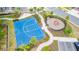 Overhead view of a playground and basketball court at 2609 Bright Jewel St # 2909, Kissimmee, FL 34746