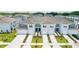 Townhomes with attached garages and community landscaping at 2609 Bright Jewel St # 2909, Kissimmee, FL 34746