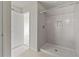 Shower stall with tile surround in a small bathroom at 2609 Bright Jewel St # 2909, Kissimmee, FL 34746