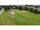 Aerial view of a manicured golf course at 30053 Island Club Dr, Tavares, FL 32778
