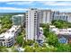 Luxury high-rise building with lush landscaping at 530 E Central Blvd # 802, Orlando, FL 32801