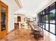 Clubhouse with comfortable seating near large windows overlooking the courtyard at 530 E Central Blvd # 802, Orlando, FL 32801