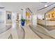 Modern building lobby with stylish decor and seating at 150 E Robinson St # 1709, Orlando, FL 32801