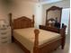 Bedroom with a full-size bed and dresser at 4739 Spring Grove Ln, Leesburg, Fl, FL 34748