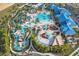 Aerial view of resort-style pool, waterpark and clubhouse at 3954 Lana Ave, Davenport, FL 33897