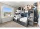 Bedroom with bunk beds and Avengers mural at 3954 Lana Ave, Davenport, FL 33897