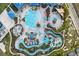 Aerial view of a large resort-style pool and waterpark at 3954 Lana Ave, Davenport, FL 33897