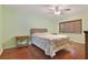 Spacious bedroom with wood flooring and ceiling fan at 8 Escondido Cir # 78, Altamonte Springs, FL 32701