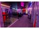 Spectacular home theater with a vibrant galaxy theme and comfortable seating at 4546 Narrative Ln, Kissimmee, FL 34746