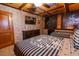 Harry Potter themed bedroom with twin beds and stone wall accents at 4546 Narrative Ln, Kissimmee, FL 34746