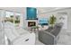 Relaxing living area with a fireplace and comfortable seating at 9226 Longfellow Pl, Apopka, FL 32703