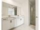 Elegant bathroom featuring double sinks and a shower at 2012 Rosewood Dr, Bartow, FL 33830