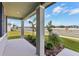 Covered front porch with view of the neighborhood at 2012 Rosewood Dr, Bartow, FL 33830