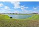 Serene pond view with lush green landscaping at 2012 Rosewood Dr, Bartow, FL 33830