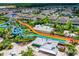 Large waterpark with slides and a rainbow-colored slide at 7481 Marker Ave, Kissimmee, FL 34747