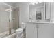 Bathroom with shower and toilet at 7481 Marker Ave, Kissimmee, FL 34747