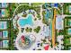 Resort-style community with pools, waterpark, and expansive green spaces at 7481 Marker Ave, Kissimmee, FL 34747