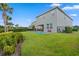 Landscaped backyard with pool and spacious lawn at 7481 Marker Ave, Kissimmee, FL 34747